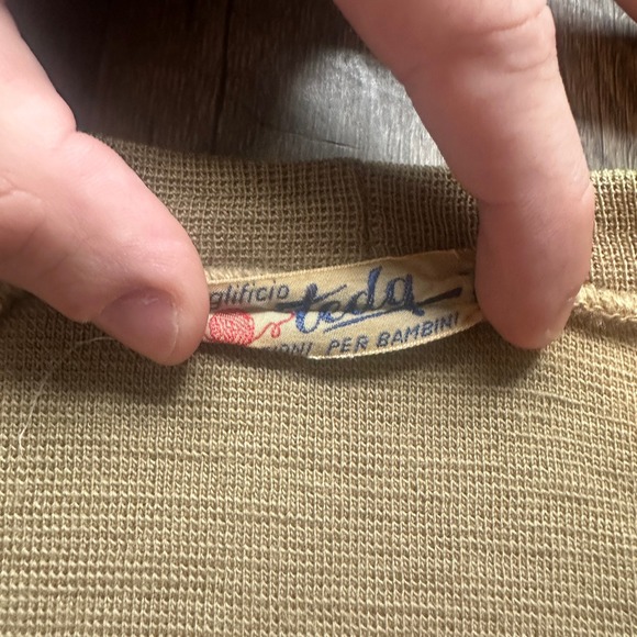 True Vintage 60s Maglificio Teda Cardigan Sweater Knitwear Olive Green Small - Picture 3 of 4